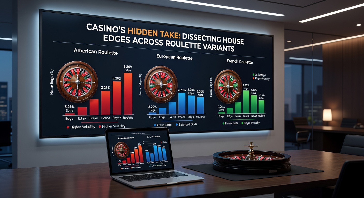 Comparison chart of roulette wheels: American with double zero on left, European single zero on right, illustrating pocket differences that affect house edges