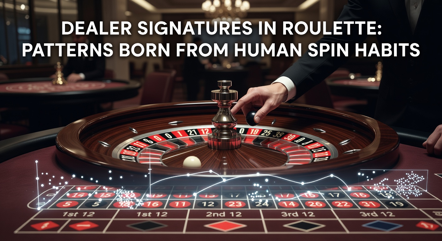 A roulette dealer launching the ball with consistent technique during a live casino spin, illustrating subtle habit patterns