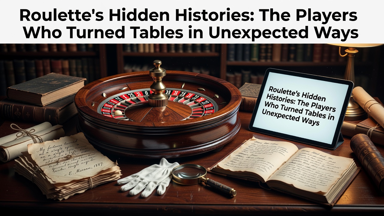 Historical roulette wheel from 19th century Monte Carlo casino with ornate details
