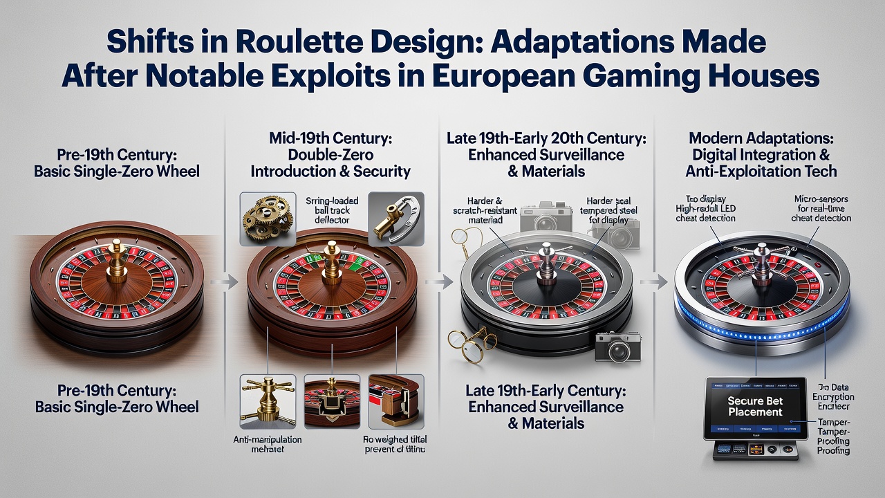 Modern roulette wheel with precision engineering features developed in response to historical exploits