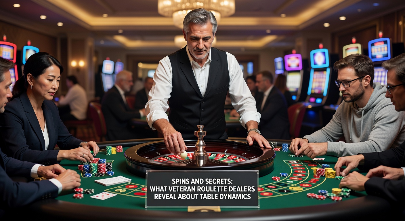 Close-up of roulette chips stacked high on the betting layout, with the wheel blurred in the background, illustrating high-stakes table tension