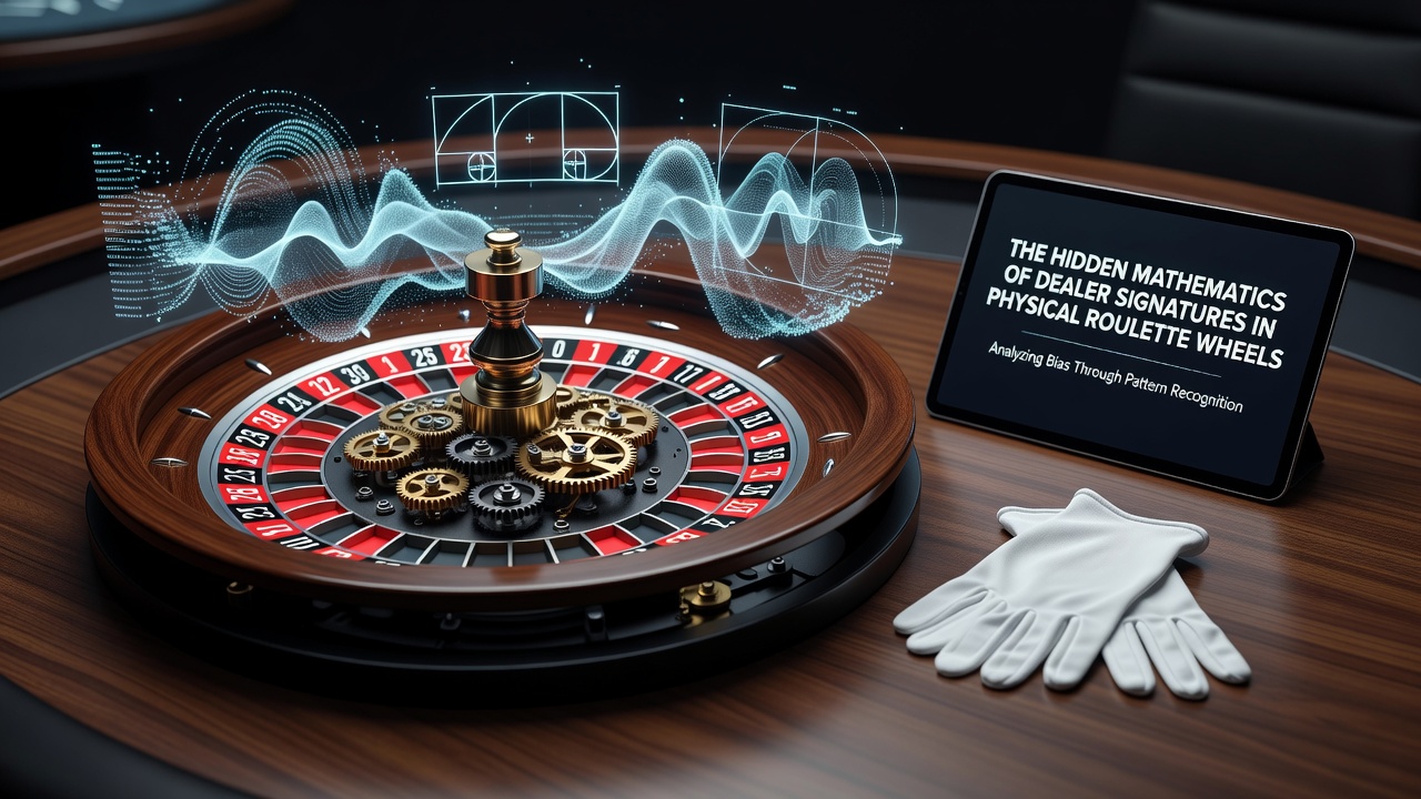 Diagram illustrating angular velocity and ball trajectory on a roulette wheel