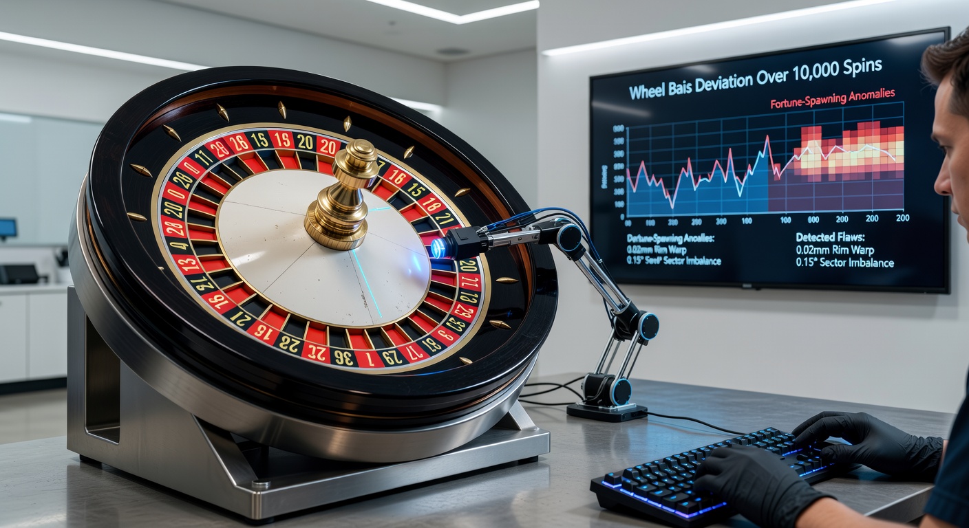 Graph charting roulette spin data revealing bias toward specific number sectors over thousands of trials